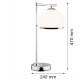 Argon MARBELLA PLUS lampa stołowa 1 pł. 1x15W (max) opal mat chrom 8121