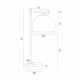 Argon MARBELLA PLUS lampa stołowa 1 pł. 1x15W (max) opal mat chrom 8121