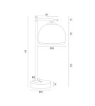 Desk lamps - Argon MARBELLA PLUS 1 fl. table lamp 1x15W (max) opal matt chrome 8121 - product 3