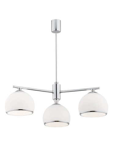 Argon MARBELLA 3 fl. chandelier 3x15W (max) opal matt chrome 1487