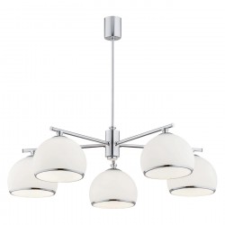 Argon MARBELLA żyrandol 5 pł. 5x15W (max) opal mat chrom 2087