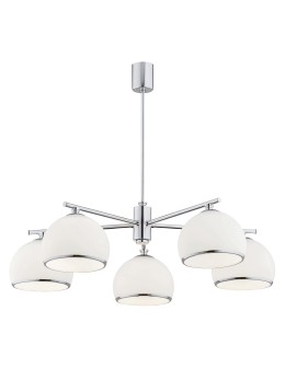 Argon MARBELLA żyrandol 5 pł. 5x15W (max) opal mat chrom 2087