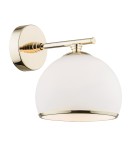 Argon MARBELLA kinkiet 1 pł. 1x15W (max) opal mat mosiądz 4255