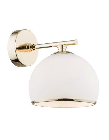 Argon MARBELLA wall lamp 1 pł. 1x15W (max) opal mat brass 4255