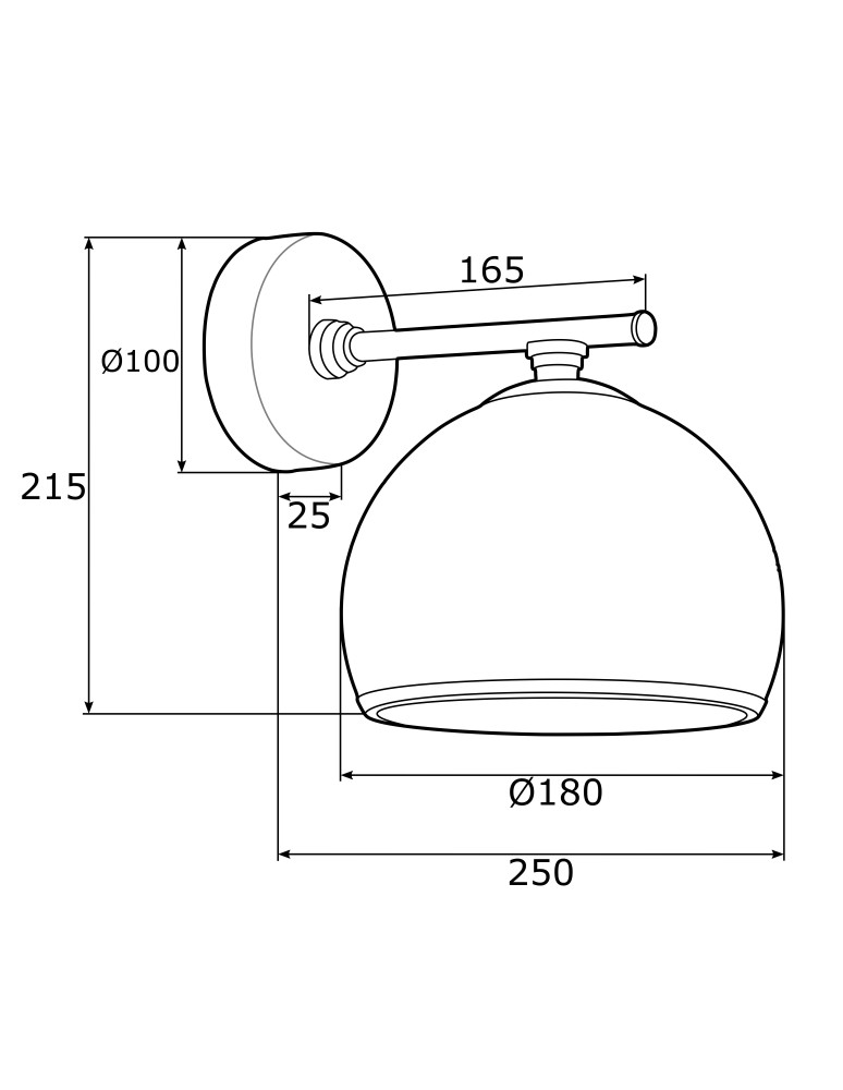 Argon MARBELLA kinkiet 1 pł. 1x15W (max) opal mat mosiądz 4255