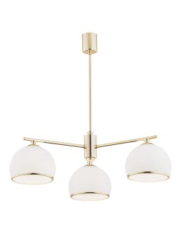 Argon MARBELLA żyrandol 3 pł. 3x15W (max) opal mat mosiądz 1488