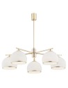 Argon MARBELLA 5 fl. chandelier 5x15W (max) opal mat brass 2088