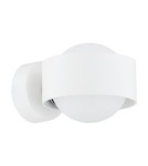 Bathroom wall lamps - Argon MASSIMO PLUS wall lamp 1 pł. 1x6W LED (max) opal mat IP44 white structure 8057 - product 1