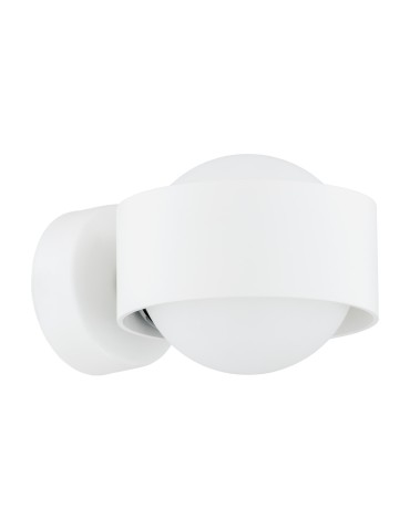 Argon MASSIMO PLUS wall lamp 1 pł. 1x6W LED (max) opal mat IP44 white structure 8057