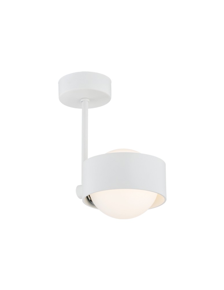 Argon MASSIMO PLUS lampa wisząca 1 pł. 1x6W LED (max) opal mat IP44 biały struktura 8058