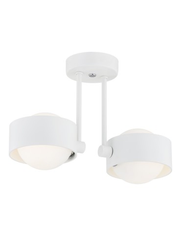 Argon MASSIMO PLUS 2 fl. pendant lamp 2x6W LED (max) opal mat IP44 white structure 7088