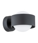 Bathroom wall lamps - Argon MASSIMO PLUS wall lamp 1 pł. 1x6W LED (max) opal mat IP44 black structure 8059 - product 1