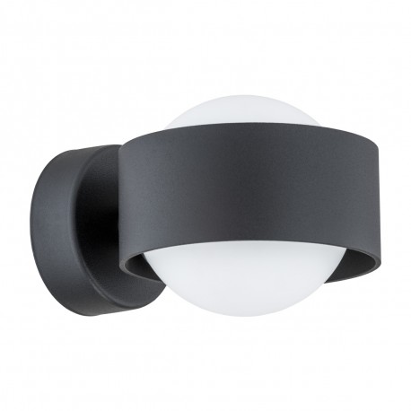 Argon MASSIMO PLUS kinkiet 1 pł. 1x6W LED (max) opal mat IP44 czarny struktura 8059