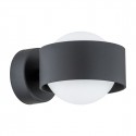 Argon MASSIMO PLUS kinkiet 1 pł. 1x6W LED (max) opal mat IP44 czarny struktura 8059