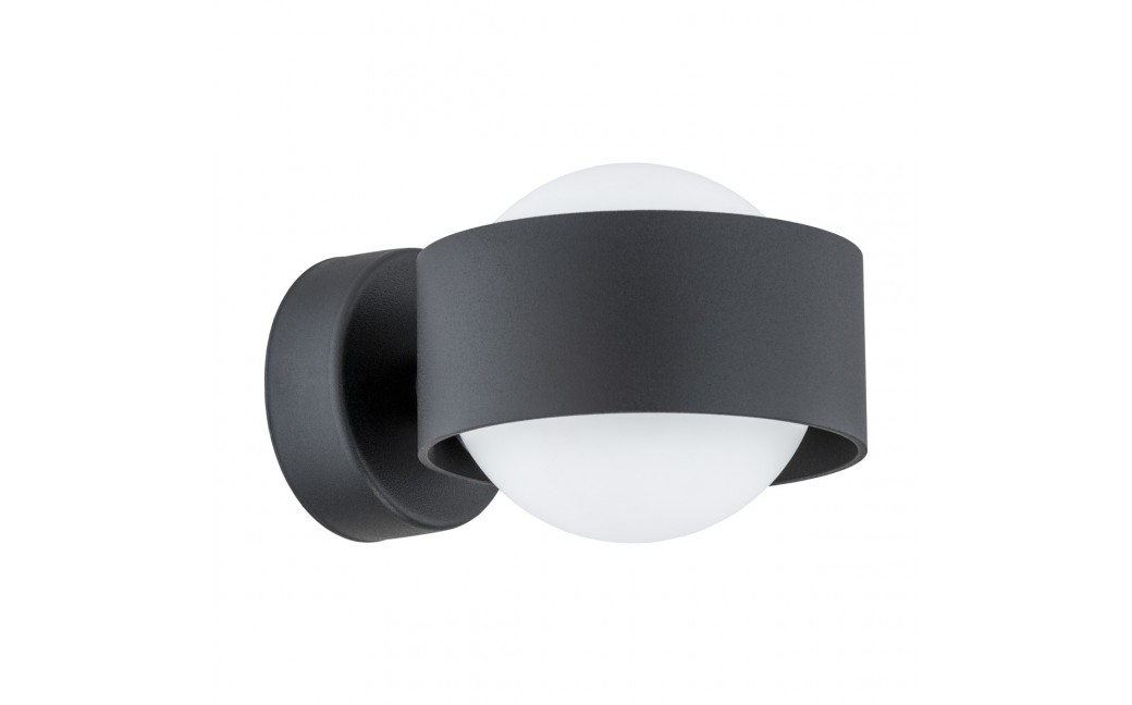 Argon MASSIMO PLUS kinkiet 1 pł. 1x6W LED (max) opal mat IP44 czarny struktura 8059