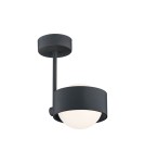 Argon MASSIMO PLUS lampa wisząca 1 pł. 1x6W LED (max) opal mat IP44 czarny struktura 8060