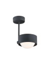 Argon MASSIMO PLUS pendant lamp 1 pł. 1x6W LED (max) opal mat IP44 black structure 8060