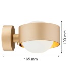 Wall lamps spheres - Argon MASSIMO PLUS 8567 glass, painted steel - product 6