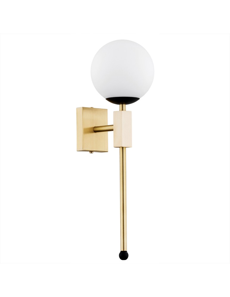 Wall lamps - Argon MEGAN kinet 1 pł. 1x7W (max) opal matt brushed brass 4740 - product kolory-swiatla.pl 2