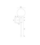 Argon MEGAN kiniet 1 pł. 1x7W (max) opal mat mosiądz szczotkowany 4740