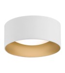 Round ceiling lamps - Argon MOHITO plafond 2 fl. 2x15W (max) white structure outside gold inside 703 - product 1