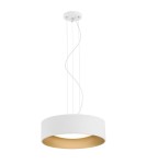 Pendant lamps - Argon MOHITO 3 fl. pendant lamp 3x15W (max) white structure outside gold inside 1213 - product 1
