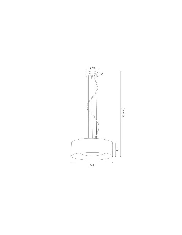 Pendant lamps - Argon MOHITO 3 fl. pendant lamp 3x15W (max) white structure outside gold inside 1213 - product kolory-swiatla.pl 3