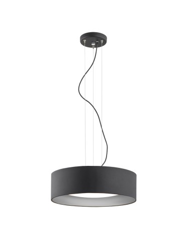 Argon MOHITO 3 fl. pendant lamp 3x15W (max) black structure outside silver inside 1214