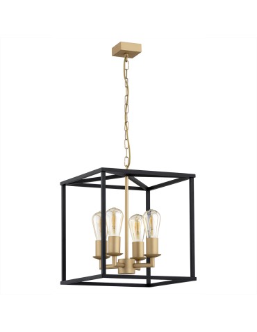 Argon MONZANO 4 fl. pendant 4x15W (max) black old gold 1824 - product 2