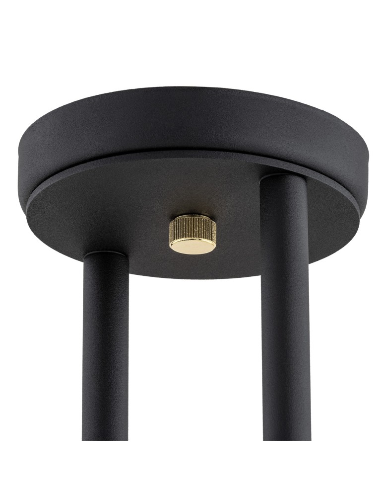 Argon MORITZ lampa wisząca 4 pł. 4x15W (max) opal mat czarny struktura 1739