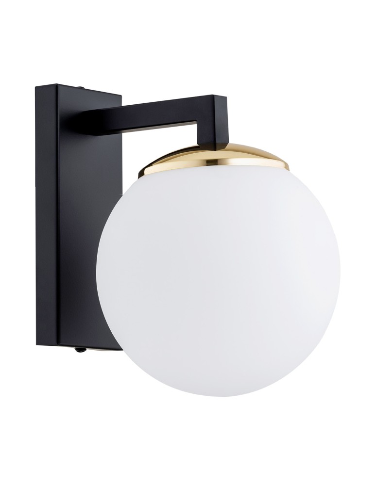 Wall lamps - Argon MORITZ 1 pł. kiniet 1x15W (max) opal mat black structure 4771 - product kolory-swiatla.pl 2