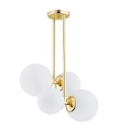 Argon MORITZ lampa wisząca 4 pł. 4x15W (max) opal mat mosiądz 1743