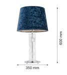 Argon NANCY lampa stołowa 1 pł. 1x15W (max) granat transparentny 3843