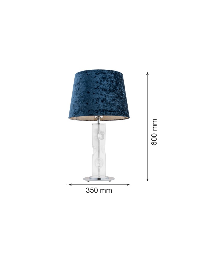 Argon NANCY lampa stołowa 1 pł. 1x15W (max) granat transparentny 3843