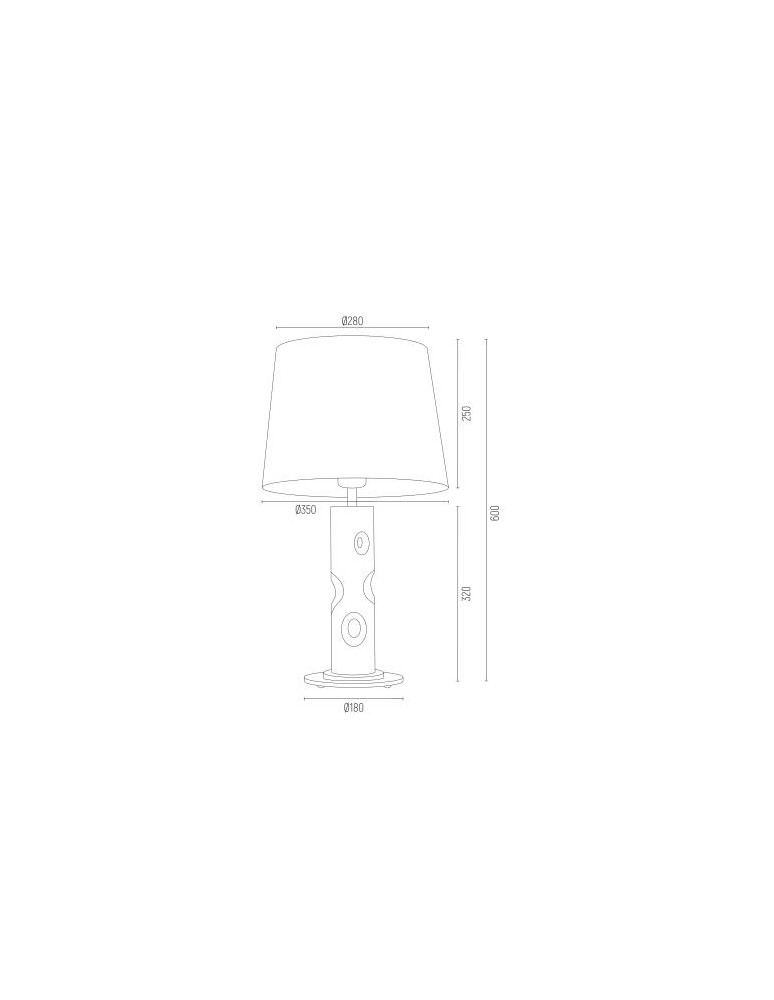 Table lamps - Argon NANCY 1 fl. table lamp 1x15W (max) garnet transparent 3843 - product kolory-swiatla.pl 4