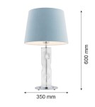 Argon NANCY lampa stołowa 1 pł. 1x15W (max) błękitny transparentny 3844