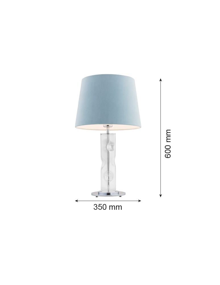 Table lamps - Argon NANCY 1 fl. table lamp 1x15W (max) blue transparent 3844 - product kolory-swiatla.pl 4