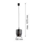 Single pendant lamps - Argon NEWA pendant lamp 1 pł. 1x15W (max) graphite 3270 - product 3