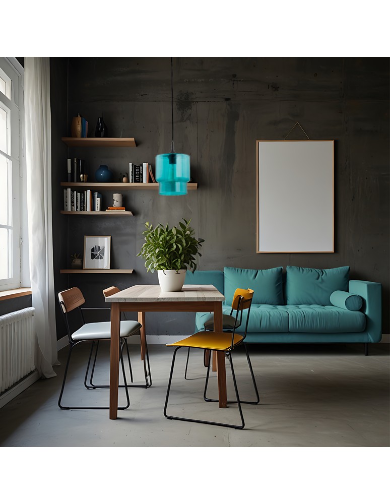 Single pendant lamps - Argon NEWA 1-fl. pendant lamp 1x15W (max) marine 3271 - product kolory-swiatla.pl 2