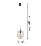 Single pendant lamps - Argon NEWA 1-fl. pendant lamp 1x15W (max) straw 3273 - product 4