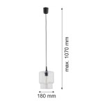 Single pendant lamps - Argon NEWA 1-fl. pendant lamp 1x15W (max) transparent 3275 - product 4