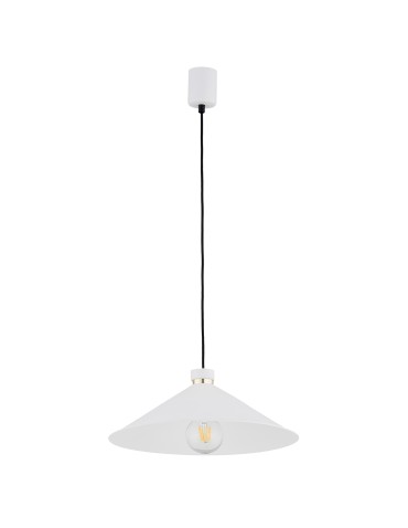 Argon NASHVILLE lampa wisząca 1 pł. 1x15W (max) biały struktura elementy mosiądzowane 4693 - produkt 2