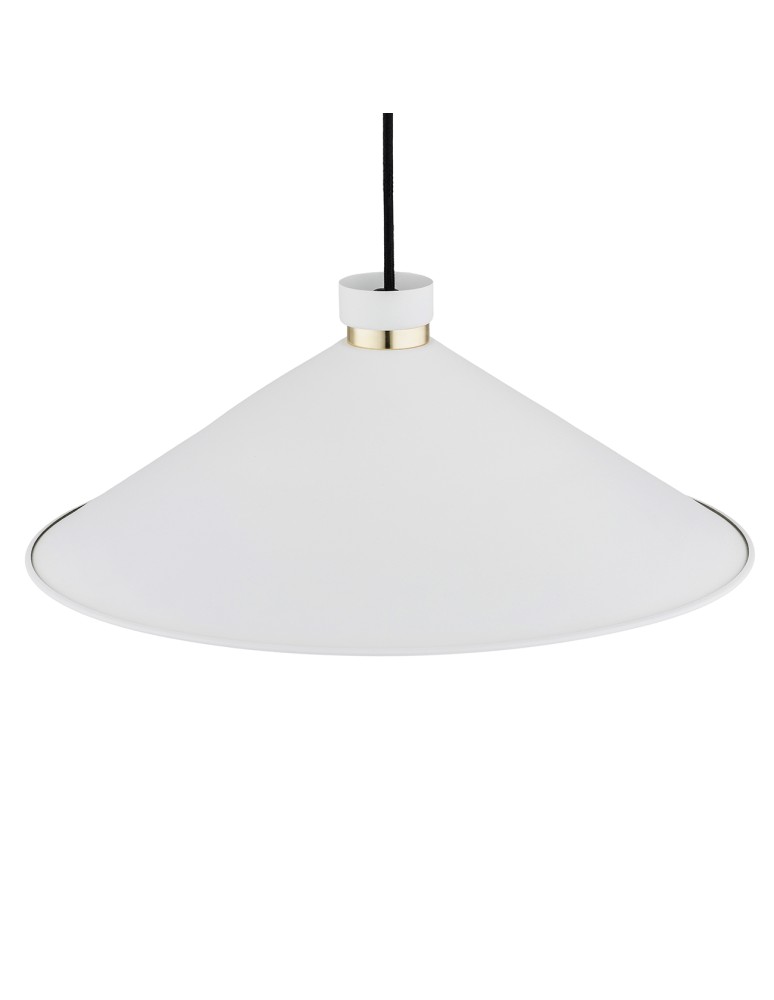 Industrial pendant lamps - Argon NASHVILLE pendant lamp 1 pł. 1x15W (max) white structure brass elements 4693 - product kolory-swiatla.pl 3