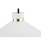 Industrial pendant lamps - Argon NASHVILLE pendant lamp 1 pł. 1x15W (max) white structure brass elements 4693 - product 4