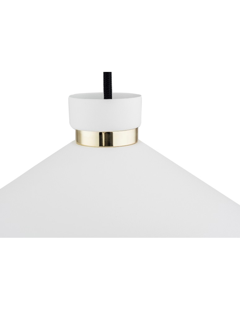 Industrial pendant lamps - Argon NASHVILLE pendant lamp 1 pł. 1x15W (max) white structure brass elements 4693 - product kolory-swiatla.pl 4