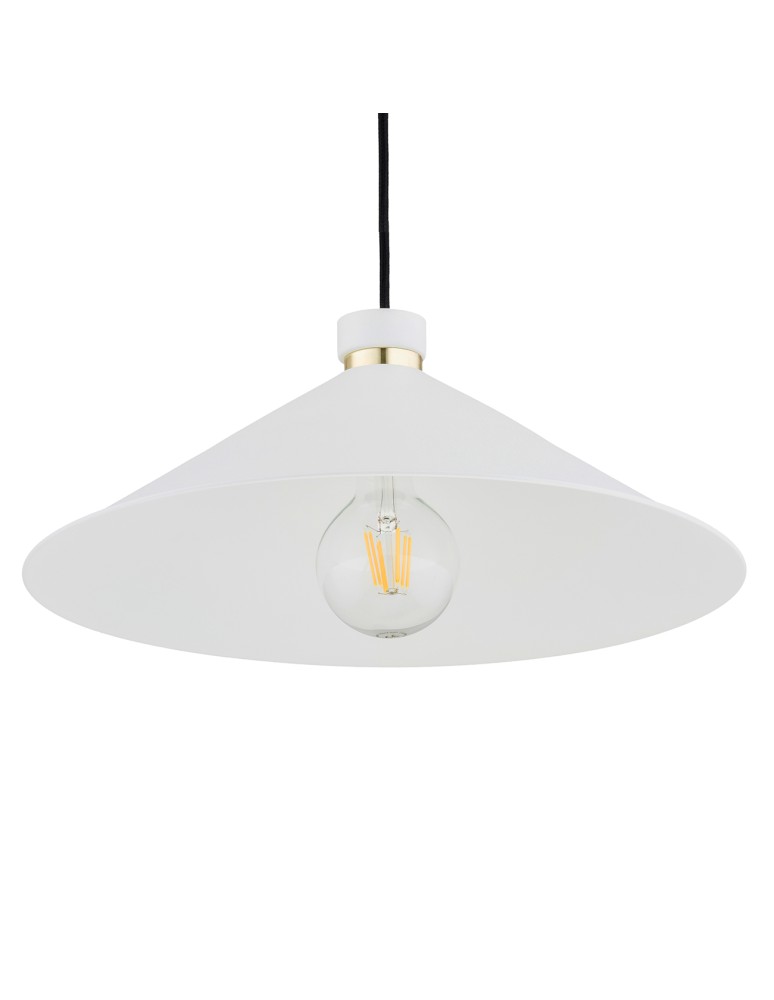Industrial pendant lamps - Argon NASHVILLE pendant lamp 1 pł. 1x15W (max) white structure brass elements 4693 - product kolory-swiatla.pl 5