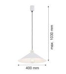 Industrial pendant lamps - Argon NASHVILLE pendant lamp 1 pł. 1x15W (max) white structure brass elements 4693 - product 6