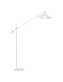 Argon NASHVILLE lampa podłogowa 1 pł. 1x15W (max) biały struktura elementy mosiądzowane 4731