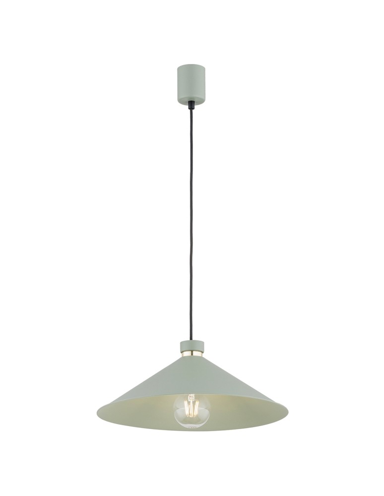 Industrial pendant lamps - Argon NASHVILLE pendant lamp 1 pł. 1x15W (max) sage structure brass elements 4694 - product kolory-swiatla.pl 1
