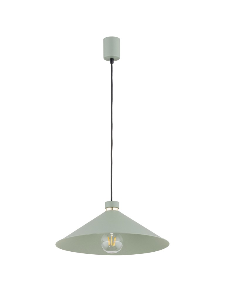 Industrial pendant lamps - Argon NASHVILLE pendant lamp 1 pł. 1x15W (max) sage structure brass elements 4694 - product kolory-swiatla.pl 2